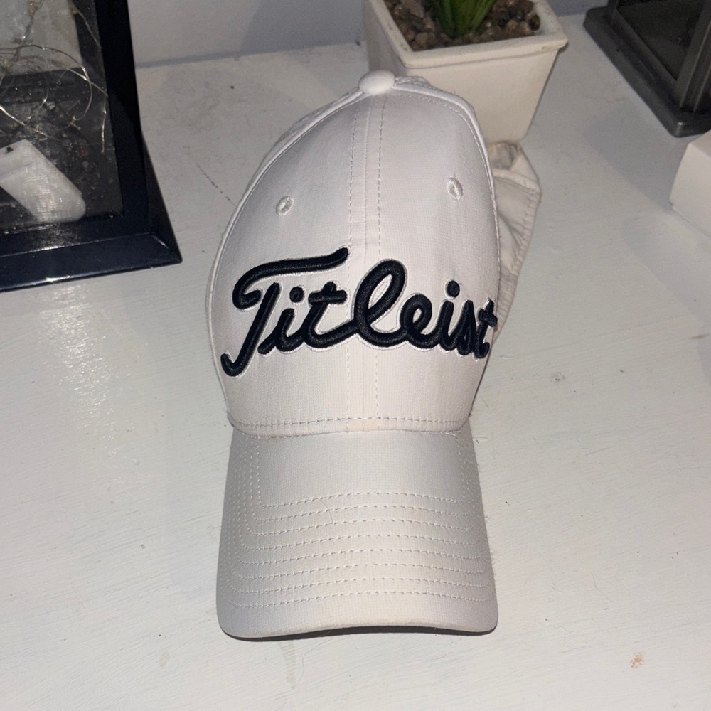 Titleist White and Black Golf Cap